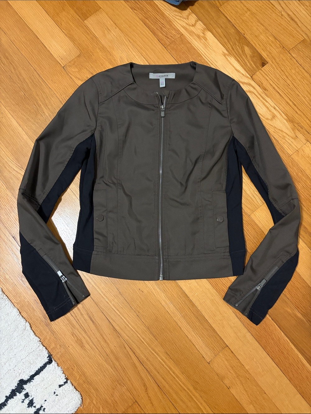 Athleta Left Bank Zip Front Jacket XXS